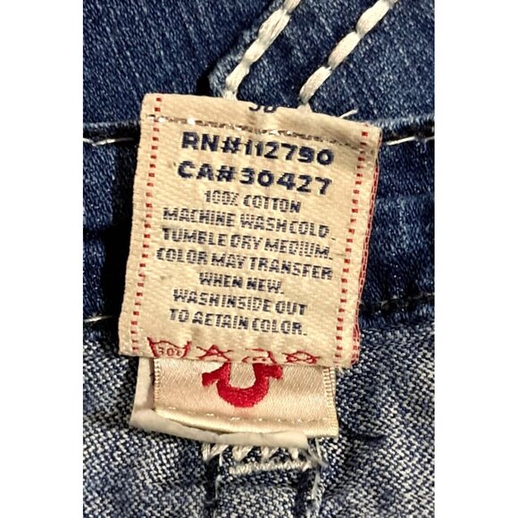 True Religion Womens Size 30 Straight Leg Jeans Size 31 Made In USA Denim - Picture 6 of 8